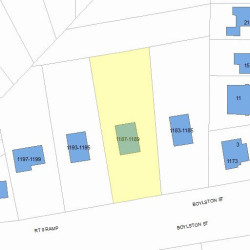 1189 Boylston St, Newton, MA 02461 plot plan
