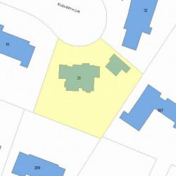 29 Elizabeth Cir, Newton, MA 02465 plot plan