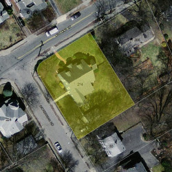 214 Lincoln St, Newton, MA 02461 aerial view