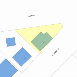 107 Mount Vernon St, Newton, MA 02465 plot plan