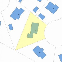 15 Caulfield Cir, Newton, MA 02459 plot plan