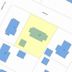 164 Ward St, Newton, MA 02459 plot plan