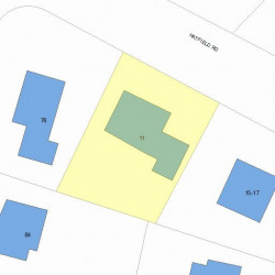 11 Hatfield Rd, Newton, MA 02465 plot plan