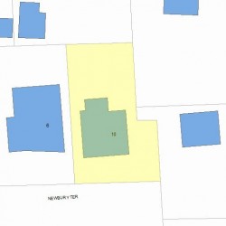 10 Newbury Ter, Newton, MA 02459 plot plan