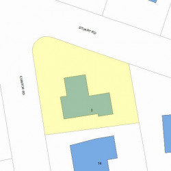 8 Exmoor Rd, Newton, MA 02459 plot plan