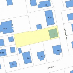 41 Woodbine Ter, Newton, MA 02466 plot plan