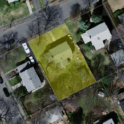 9 Vincent St, Newton, MA 02465 aerial view