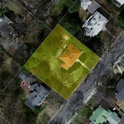 47 Windermere Rd, Newton, MA 02466 aerial view