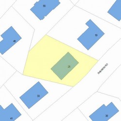 25 Sherrin Rd, Newton, MA 02462 plot plan