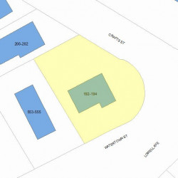 194 Crafts St, Newton, MA 02460 plot plan
