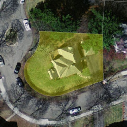 17 Morton Rd, Newton, MA 02459 aerial view