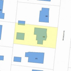 169 Woodcliff Rd, Newton, MA 02461 plot plan