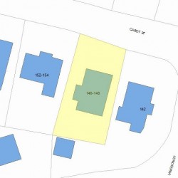 148 Cabot St, Newton, MA 02458 plot plan