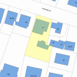 50 Gardner St, Newton, MA 02458 plot plan