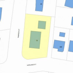 50 Fairfield St, Newton, MA 02460 plot plan