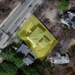 1408 Centre St, Newton, MA 02459 aerial view