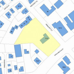 1529 Washington St, Newton, MA 02465 plot plan