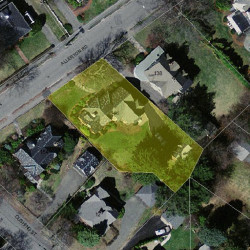 146 Allerton Rd, Newton, MA 02459 aerial view