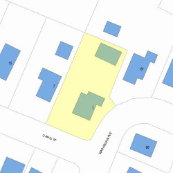 3 Orris St, Newton, MA 02466 plot plan