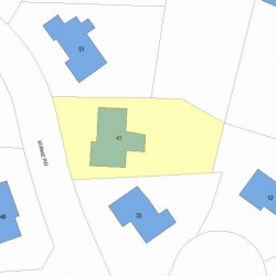 43 Ruane Rd, Newton, MA 02465 plot plan