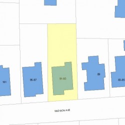 93 Madison Ave, Newton, MA 02460 plot plan