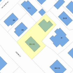 300 Adams St, Newton, MA 02458 plot plan