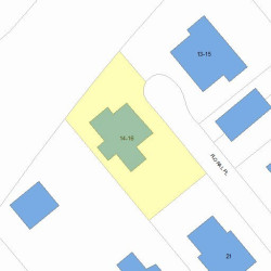 16 Floral Pl, Newton, MA 02461 plot plan