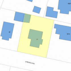 77 Lakewood Rd, Newton, MA 02461 plot plan