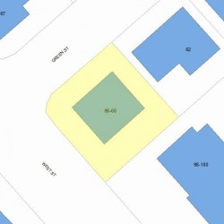 66 Green St, Newton, MA 02458 plot plan