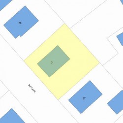 31 Taft Ave, Newton, MA 02465 plot plan