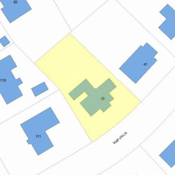 49 Marvin Ln, Newton, MA 02459 plot plan