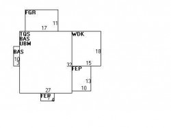 268 Lexington St, Newton, MA 02466 floor plan