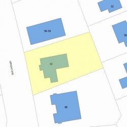 62 Circuit Ave, Newton, MA 02461 plot plan