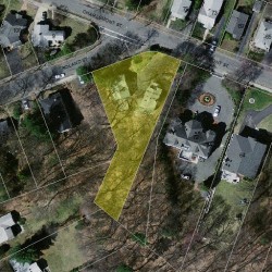 6 Roland St, Newton, MA 02461 aerial view