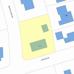 15 Ashton Ave, Newton, MA 02459 plot plan