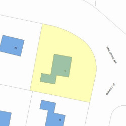 1 Cornell St, Newton, MA 02462 plot plan