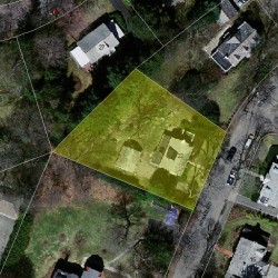 22 Bonad Rd, Newton, MA 02465 aerial view