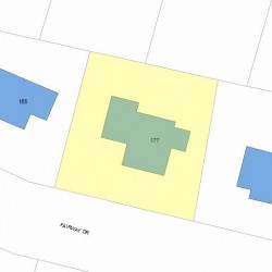 177 Fairway Dr, Newton, MA 02465 plot plan