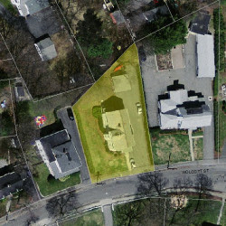 451 Wolcott St, Newton, MA 02466 aerial view