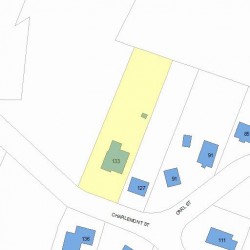 133 Charlemont St, Newton, MA 02461 plot plan