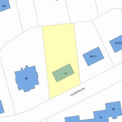 75 Thurston Rd, Newton, MA 02464 plot plan
