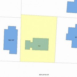 741 Boylston St, Newton, MA 02461 plot plan