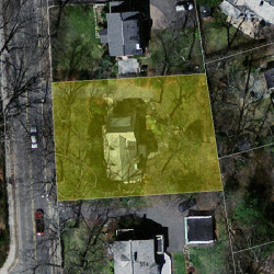 498 Chestnut St, Newton, MA 02468 aerial view