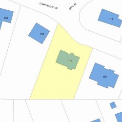 116 Charlemont St, Newton, MA 02461 plot plan
