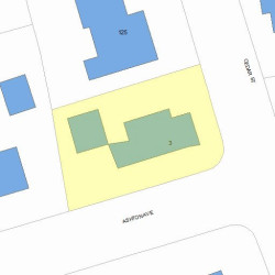 3 Ashton Ave, Newton, MA 02459 plot plan