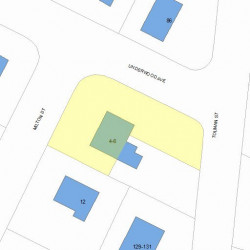 6 Milton St, Newton, MA 02465 plot plan