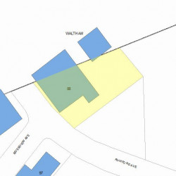 88 Rumford Ave, Newton, MA 02466 plot plan