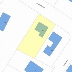 42 Islington Rd, Newton, MA 02466 plot plan