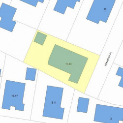 13 Edinboro Pl, Newton, MA 02460 plot plan