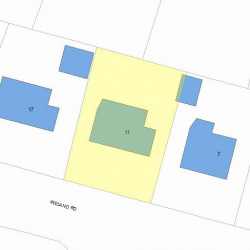 11 Ireland Rd, Newton, MA 02459 plot plan